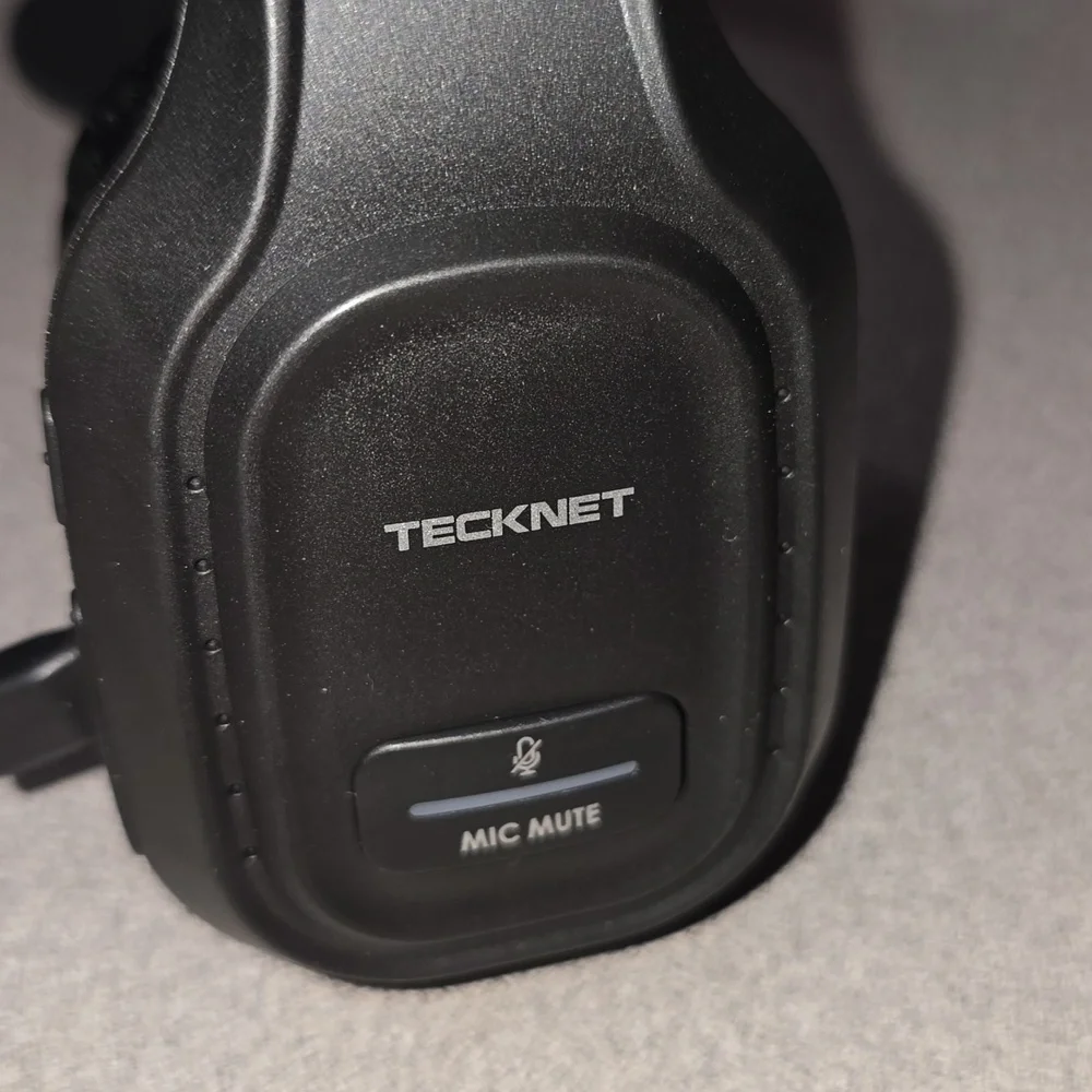 (005) Lot of 2 TECKNET Trucker Bluetooth Headphones/Microphone Noise Canceling